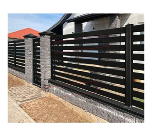 Крышка 45х20 жалюзи Texas 0,5 Velur RAL 9005 черный