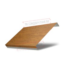 Ламель обратная 125 жалюзи Texas 0,45 Print Premium Golden Wood