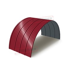 Профнастил окрашенный НС18ПГ-1120-0.7 цена за пог.м
